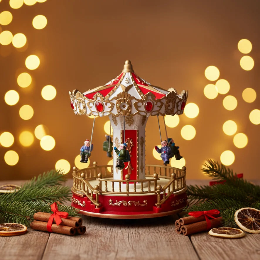 Χριστουγεννιάτικο Carousel με Κίνηση & Μουσική