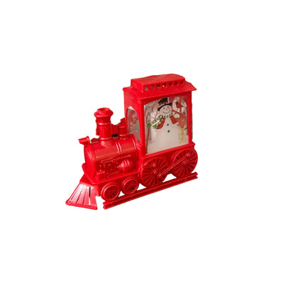 Χριστουγεννιάτικο Τρενάκι με Χιονόθολη & Χιονάνθρωπο