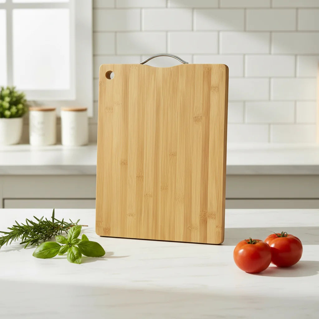 Ξύλο Κοπής Bamboo με Χερούλι  Ανθεκτική, Οικολογική & Ιδανική για Κάθε Κουζίνα