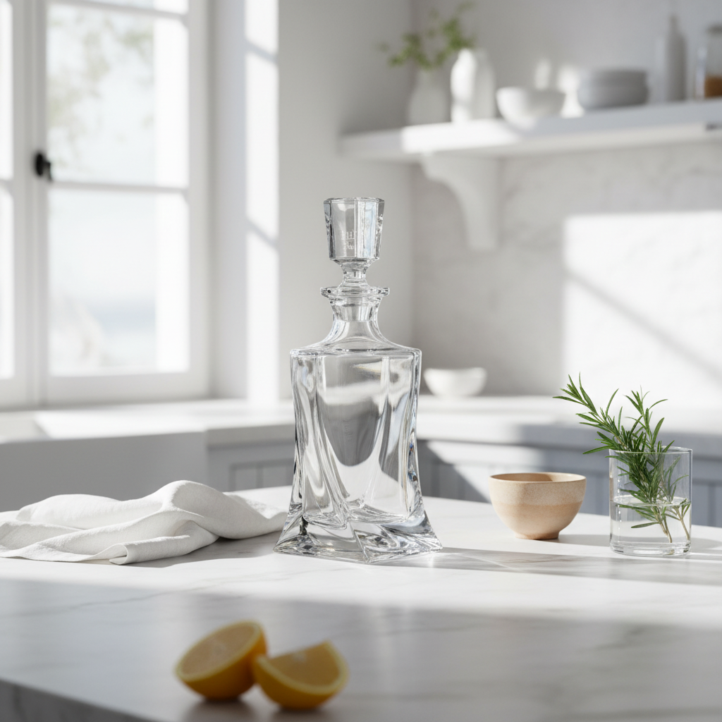 Γυάλινη Καράφα Ουίσκι & Ποτών "Emerge" 750ml - Worthio  #