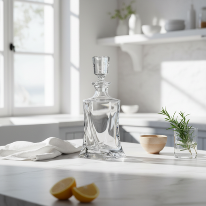 Γυάλινη Καράφα Ουίσκι & Ποτών "Emerge" 750ml - Worthio  #