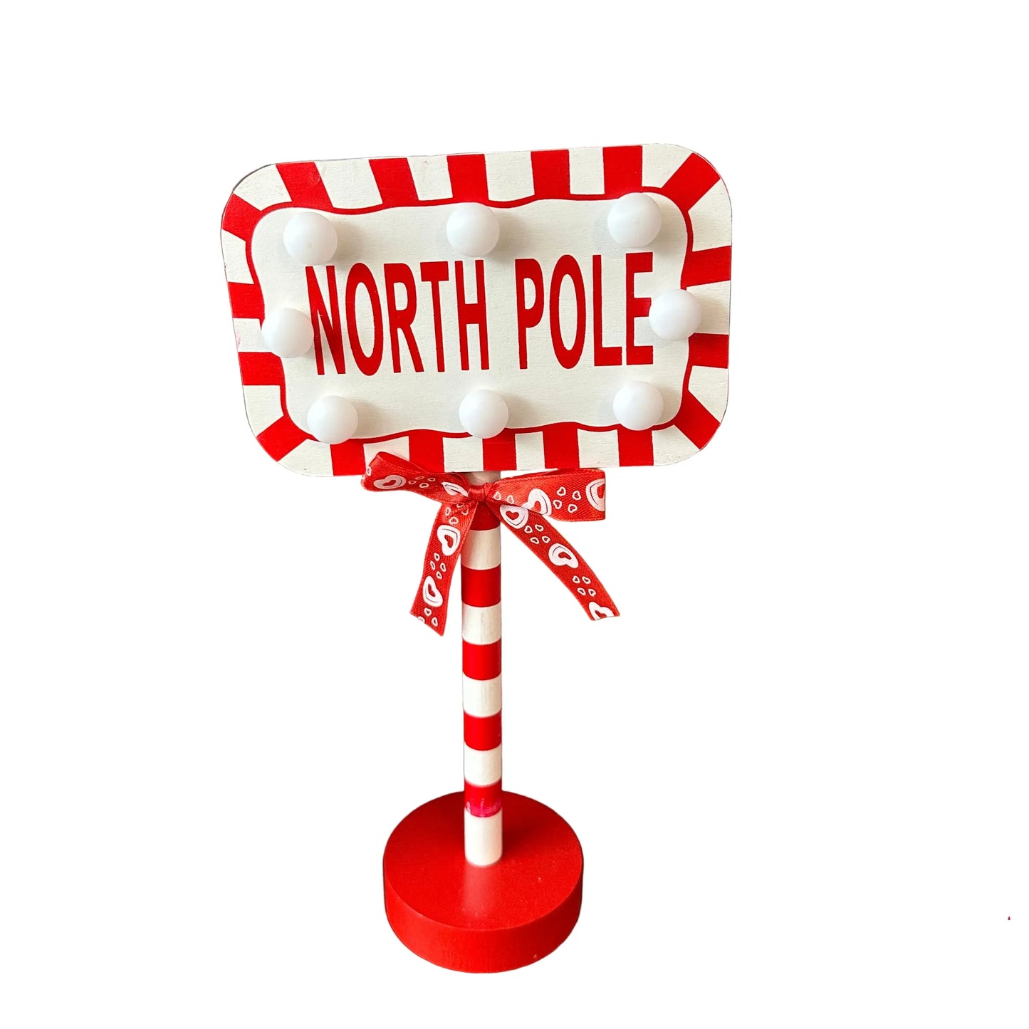 Χριστουγεννιάτικη Διακοσμητική Πινακίδα “North Pole” 28.5cm
