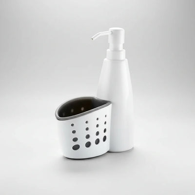 Σετ Οργάνωσης Νεροχύτη 2 Τεμαχίων (Ντισπένσερ & Θήκη Σφουγγαριού)