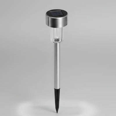 Ηλιακά Φωτάκια Κήπου Inox Καρφωτά LED – Λευκό & Πολύχρωμο RGB (Τεμάχιο ή Σετ 10)