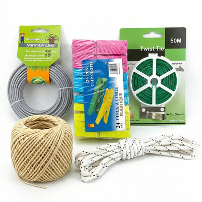 Garden & Home Utility Bundle: Σετ Κήπου, Απλώματος & Οργάνωσης (5 Τεμάχια) - Worthio  #