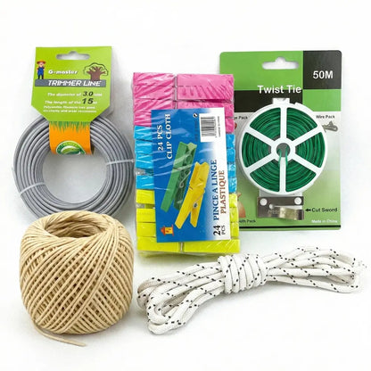 Garden & Home Utility Bundle: Σετ Κήπου, Απλώματος & Οργάνωσης (5 Τεμάχια) - Worthio  #