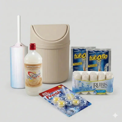 Bathroom Care & Hygiene Bundle: Ολοκληρωμένο Σετ Μπάνιου & Καθαριότητας (6 Τεμάχια)