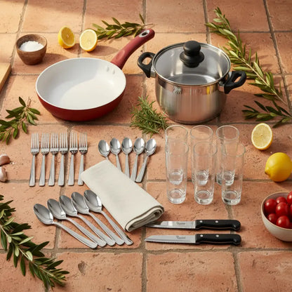 Kitchen Starter Pack "Smart Start" - Ολοκληρωμένο Σετ Μαγειρικής & Σερβιρίσματος