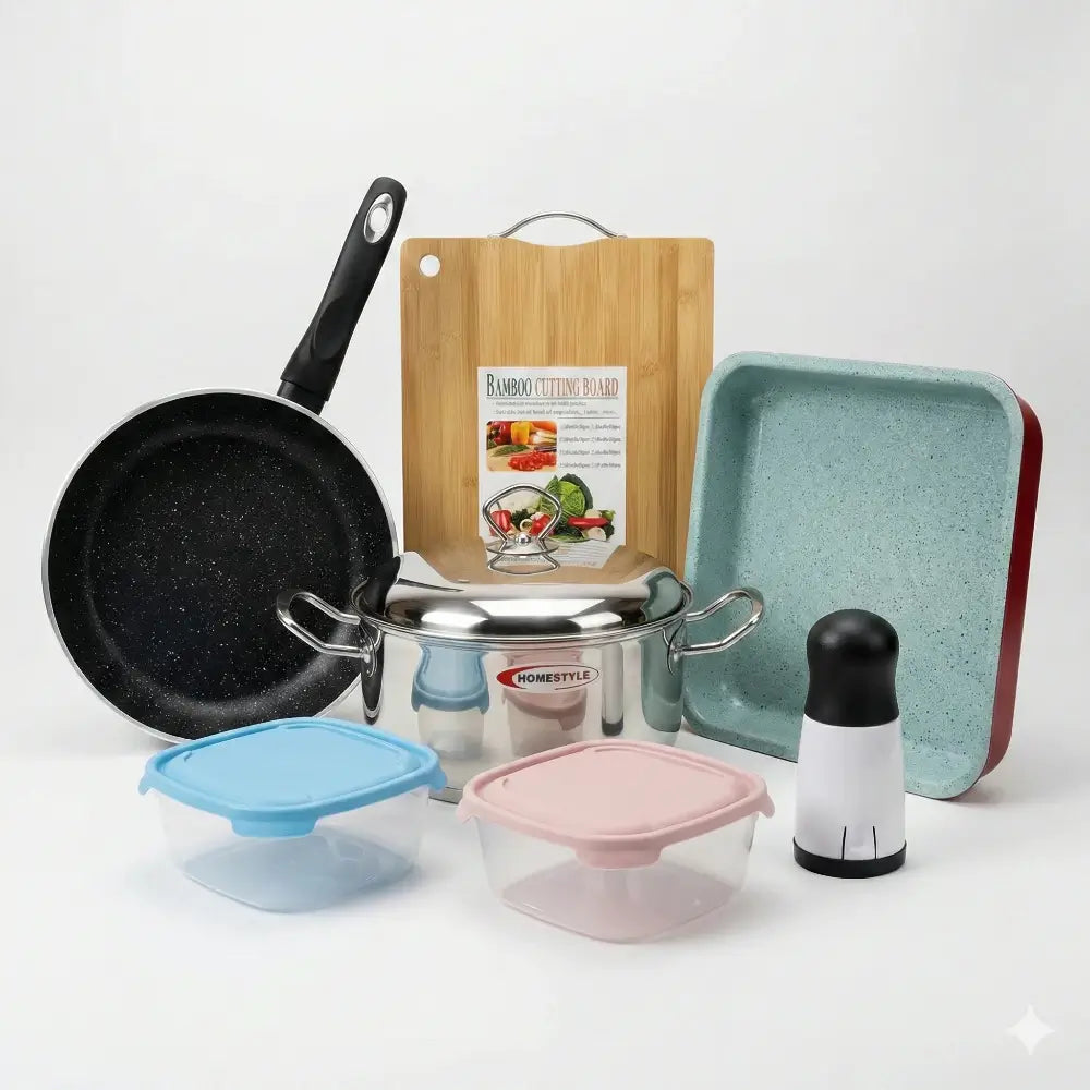 Kitchen Essentials Bundle: Ολοκληρωμένο Σετ Μαγειρικής, Ψησίματος & Οργάνωσης