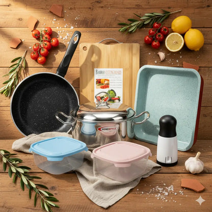 Kitchen Essentials Bundle: Ολοκληρωμένο Σετ Μαγειρικής, Ψησίματος & Οργάνωσης