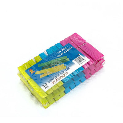 Πλαστικά Μανταλάκια Ρούχων Σετ 24 τεμαχίων