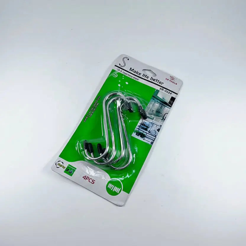 Σετ 4 Τεμαχίων - Γαντζάκια Σχήματος "S" Πολλαπλών Χρήσεων