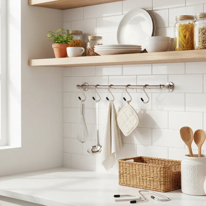 Σετ 4 Τεμαχίων - Γαντζάκια Σχήματος "S" Πολλαπλών Χρήσεων