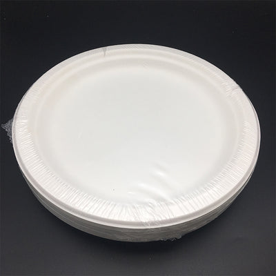 Πιάτα Μιας Χρήσης Λευκά Μεσαίου Μεγέθους - Συσκευασία 10 Τεμαχίων - Εναλλακτική Όψη