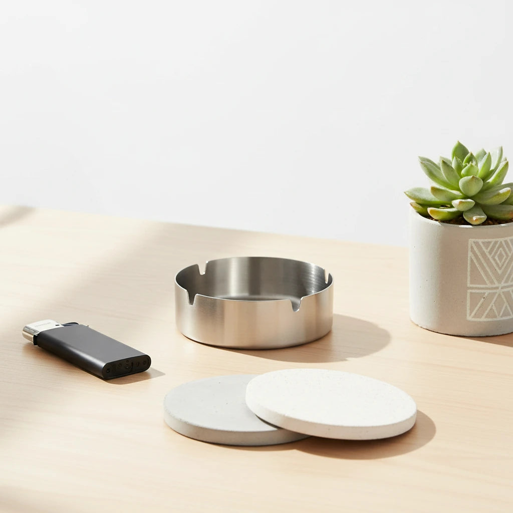 Ανοξείδωτο Τασάκι Inox (Σταχτοδοχείο) – Ανθεκτικό & Μοντέρνο