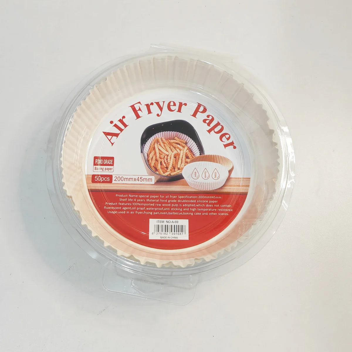 Αντικολλητικά Χαρτια Air Fryer Στρογγυλά