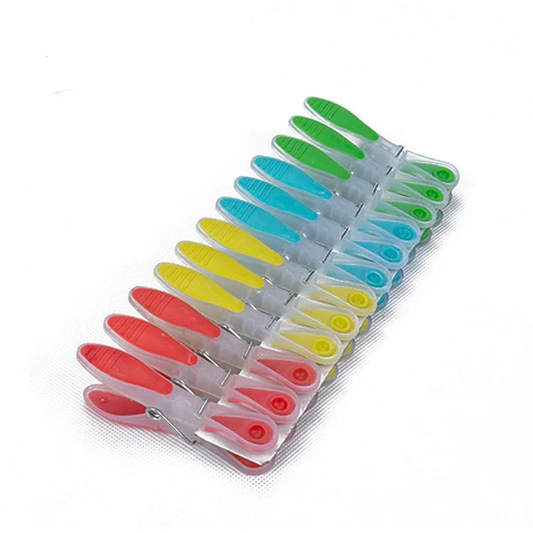 Πλαστικά Μανταλάκια Ρούχων Σετ 12 τεμαχίων