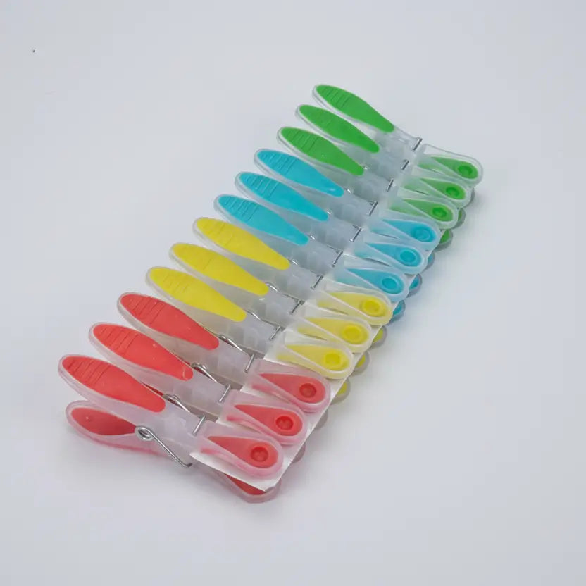 Πλαστικά Μανταλάκια Ρούχων Σετ 12 τεμαχίων