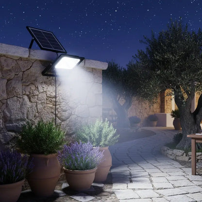 Ηλιακός Προβολέας LED 100W με Ξεχωριστό Πάνελ - Αδιάβροχος IP67