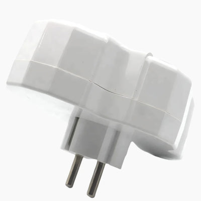 Πολύπριζο 4 Θέσεων Schuko με Γείωση Για Σπίτι/Γραφείο | Λευκό - Εναλλακτική Όψη