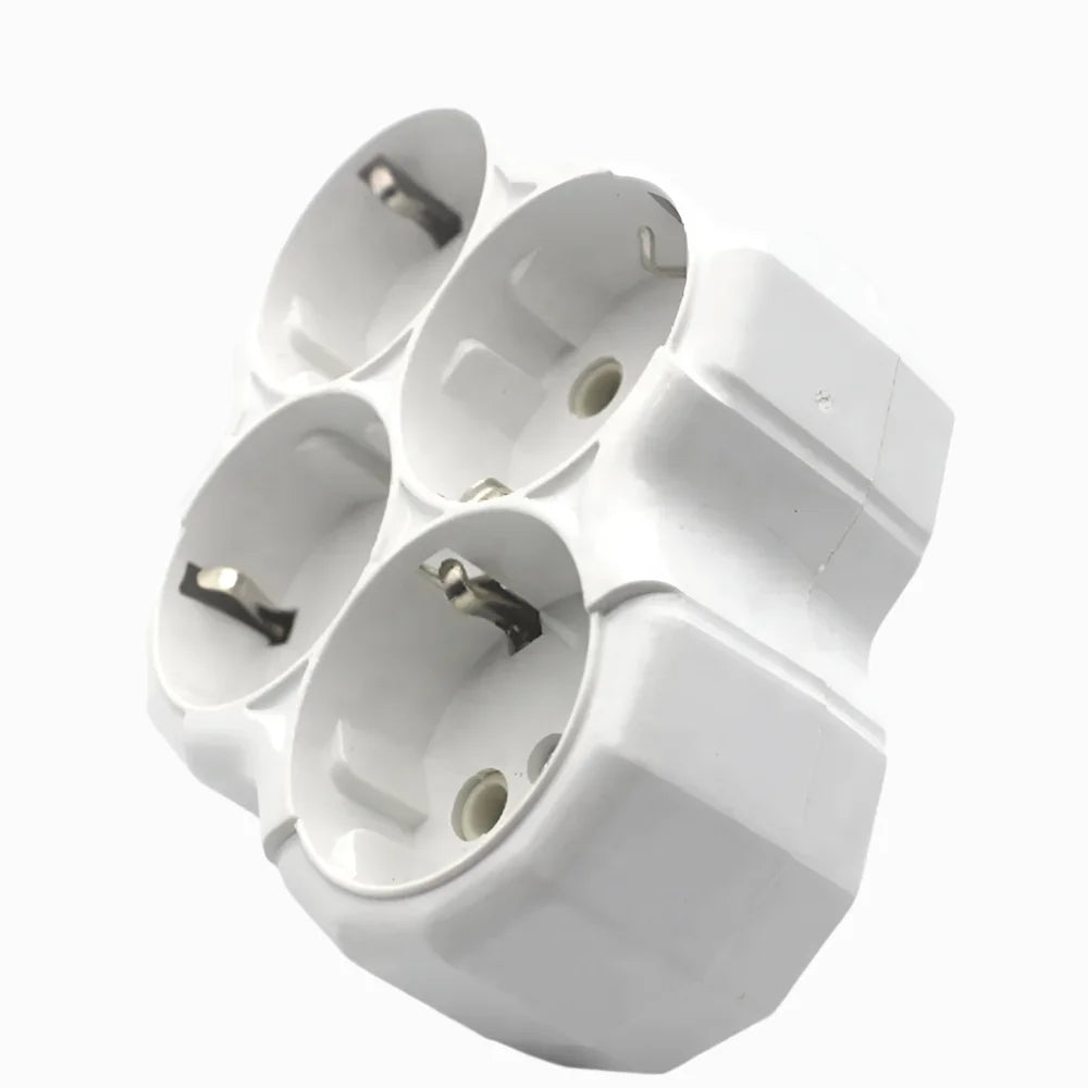 Πολύπριζο 4 Θέσεων Schuko με Γείωση Για Σπίτι/Γραφείο | Λευκό