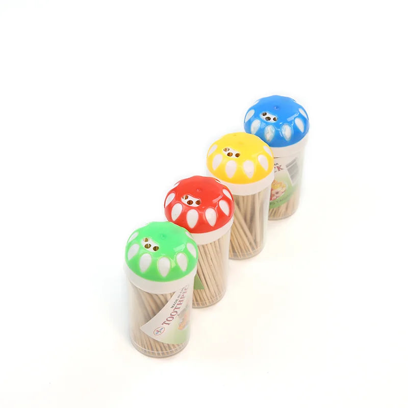 Οδοντογλυφίδες Bamboo σε Διακοσμητικό Κουτάκι - Συσκευασία 100τεμ.