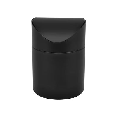 Επιτραπέζιος Κάδος Απορριμμάτων 1L - Μαύρος (Swing Top)