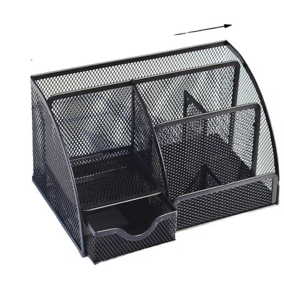 Οργανωτής Γραφείου Μεταλλικός - Multi Compartment Desk Organizer | Μαύρος Mesh Organizer