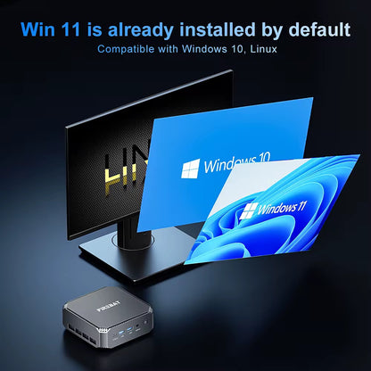 Firebat A6 Mini PC – Ryzen 7 6800H | 16 GB DDR5 | 512 GB SSD | Windows 11 | Compact Desktop