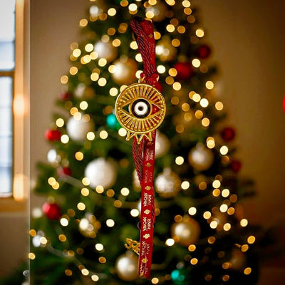 Χριστουγεννιάτικο Γούρι Μάτι Χρυσό 2026 – Δώρο για Τύχη & Προστασία