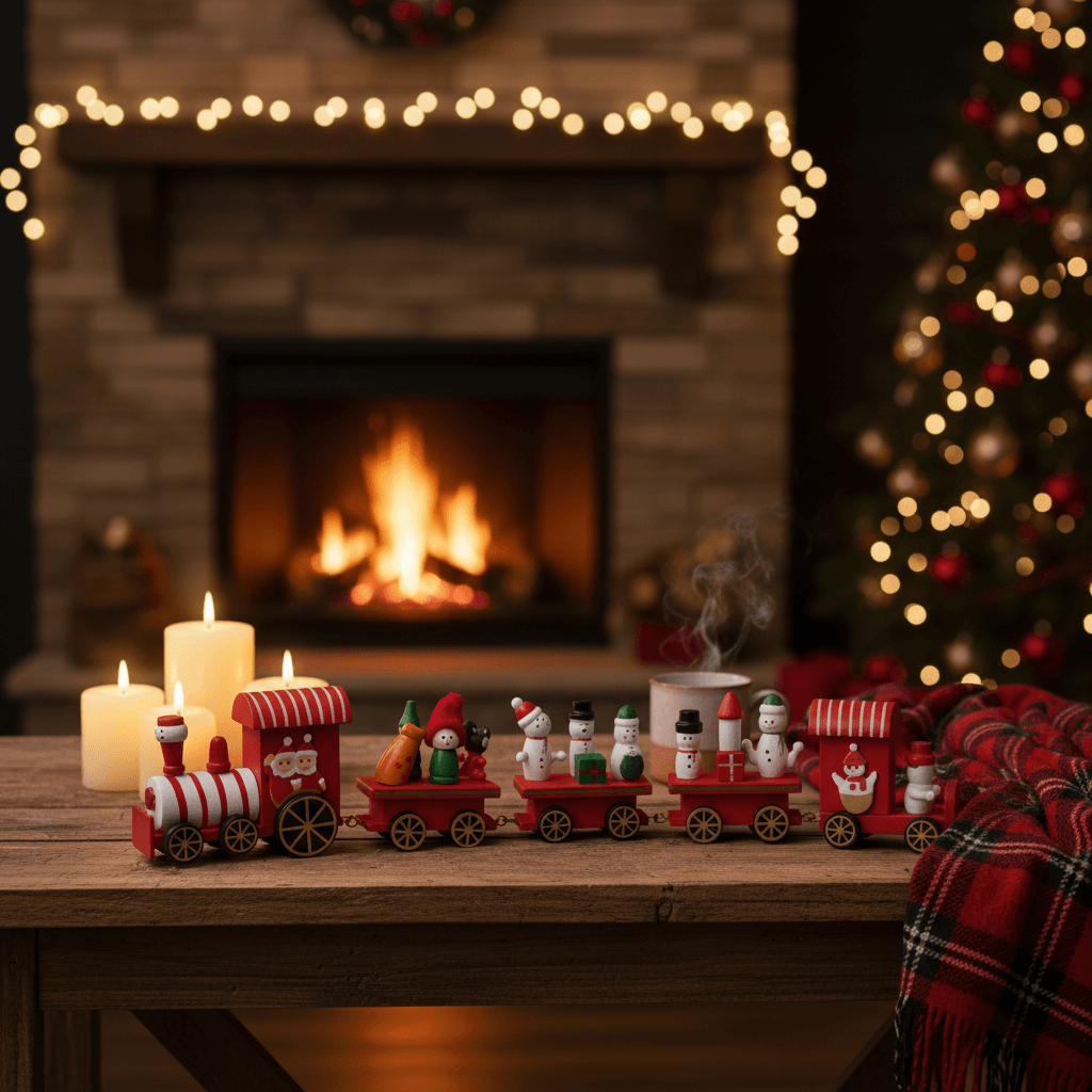 Χριστουγεννιάτικο Διακοσμητικό Τρενάκι