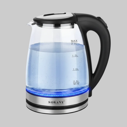 Γυάλινος Ηλεκτρικός Βραστήρας Νερού SOKANY 2.0L