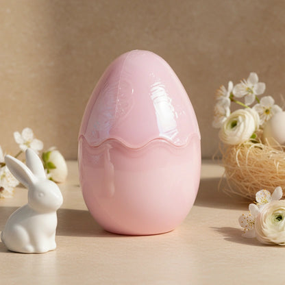 Αρωματικό Κερί σε Πολυτελές Πασχαλινό Αυγό με Καπάκι – Παστέλ Ροζ