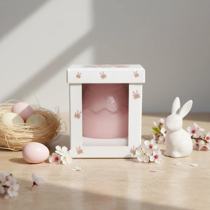 Αρωματικό Κερί σε Πολυτελές Πασχαλινό Αυγό με Καπάκι – Παστέλ Ροζ