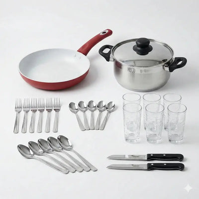 Kitchen Starter Pack "Smart Start" - Ολοκληρωμένο Σετ Μαγειρικής & Σερβιρίσματος - Worthio  #
