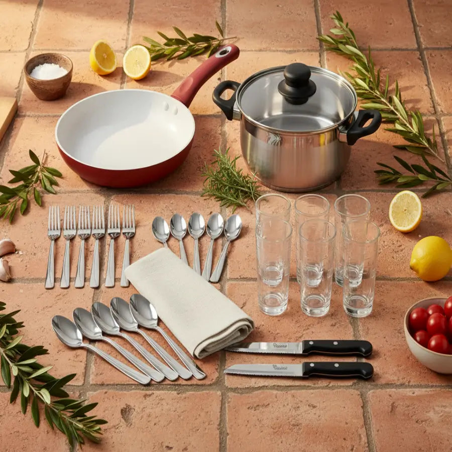 Kitchen Starter Pack "Smart Start" - Ολοκληρωμένο Σετ Μαγειρικής & Σερβιρίσματος - Worthio  #