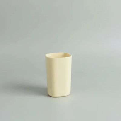 Ποτήρι Μπάνιου & Οδοντόβουρτσας Μπεζ Ματ | Scandi Design - Worthio  #