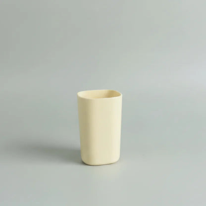 Ποτήρι Μπάνιου & Οδοντόβουρτσας Μπεζ Ματ | Scandi Design - Worthio  #