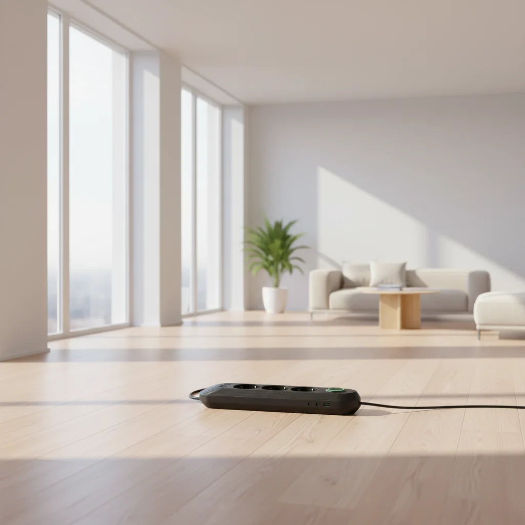 Πολύπριζο με 3 Θέσεις + 3 USB Θύρες - Με Διακόπτη On/Off και 5μετρα καλωδιο Μαύρο