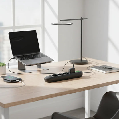 Πολύπριζο με 3 Θέσεις + 3 USB Θύρες - Με Διακόπτη On/Off και 5μετρα καλωδιο Μαύρο